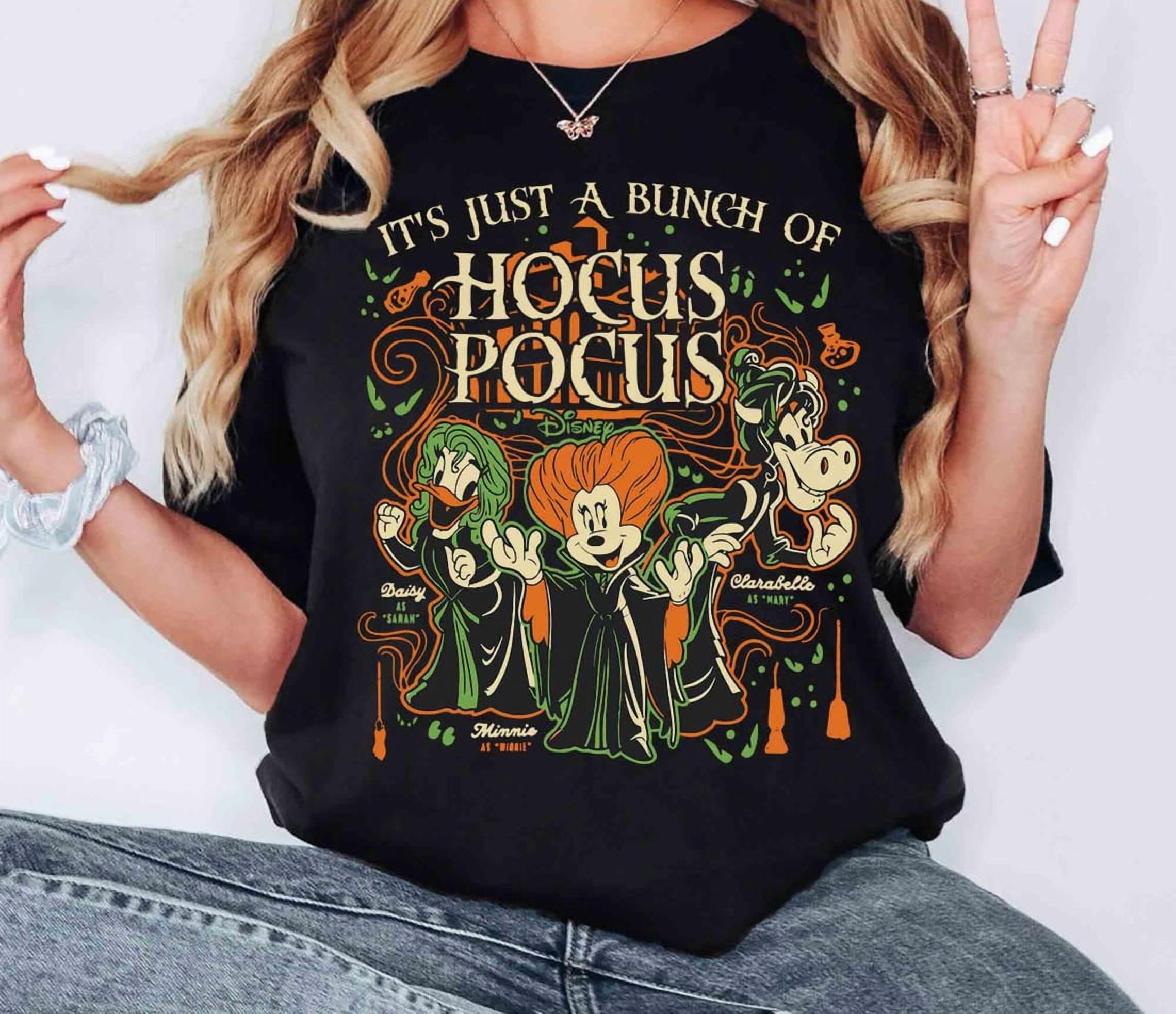 Retro Disney Hocus Pocus Shirt, Minnie Daisy Clarabelle Hocus Pocus Shirt, Sanderson Sisters Inspired Halloween Shirt, Mickey Not So Scary